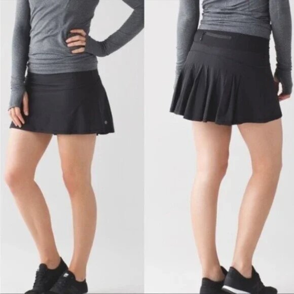 Lululemon Black Run Speed Skort, Size 4 - Picture 1 of 7